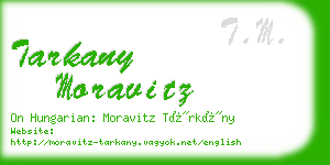 tarkany moravitz business card